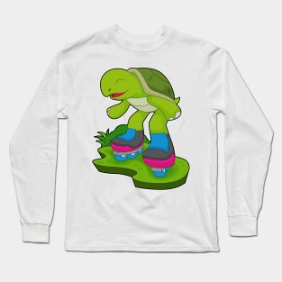 Turtle Inline skating Roller skates Long Sleeve T-Shirt